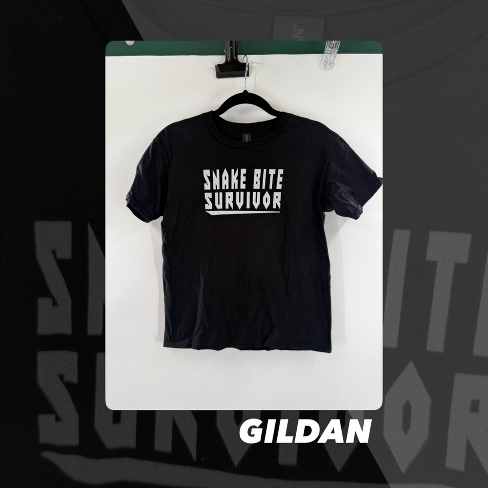 EUC Gildan Snake Bite Survivor Tee